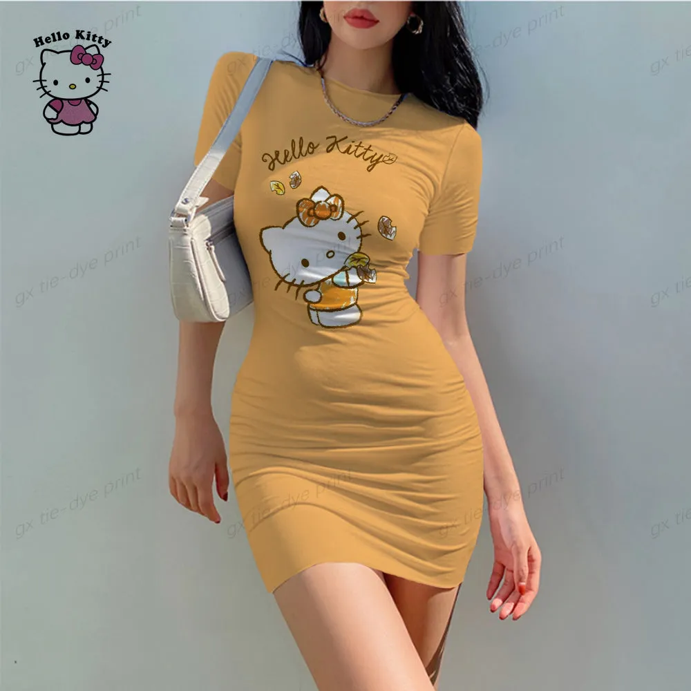 Amelie - Playful Bodycon Cami Midi Dress for Women