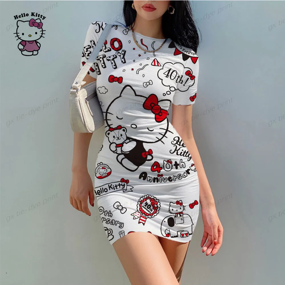 Amelie - Playful Bodycon Cami Midi Dress for Women