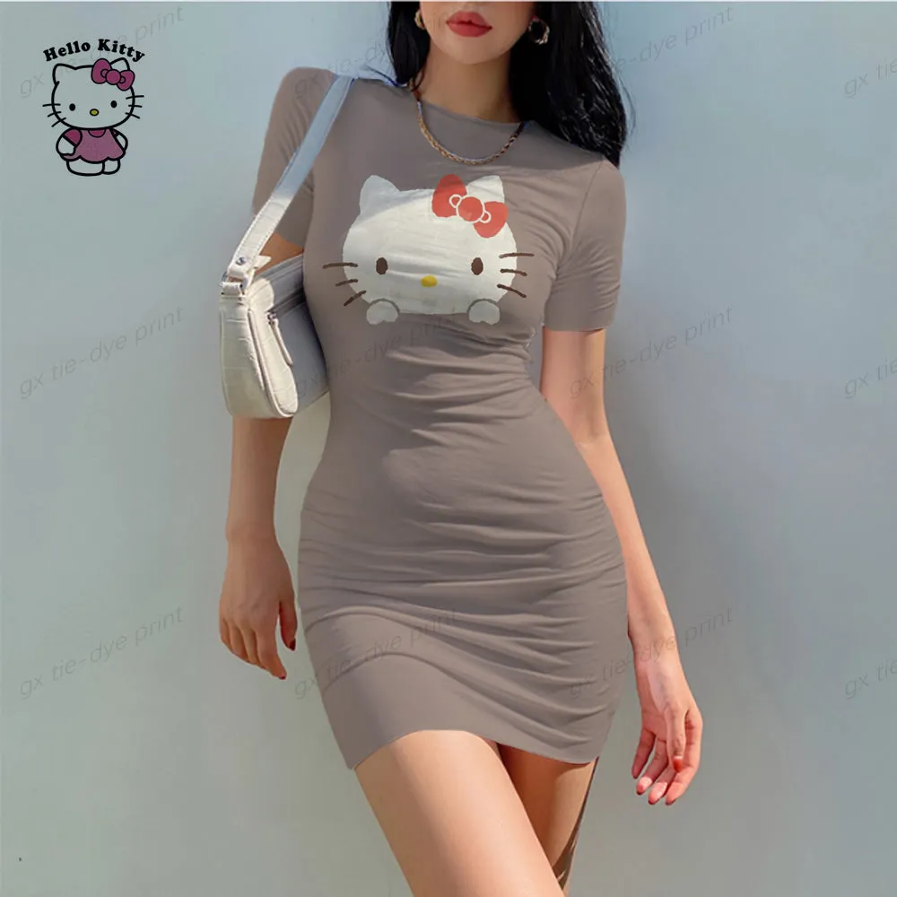 Amelie - Playful Bodycon Cami Midi Dress for Women