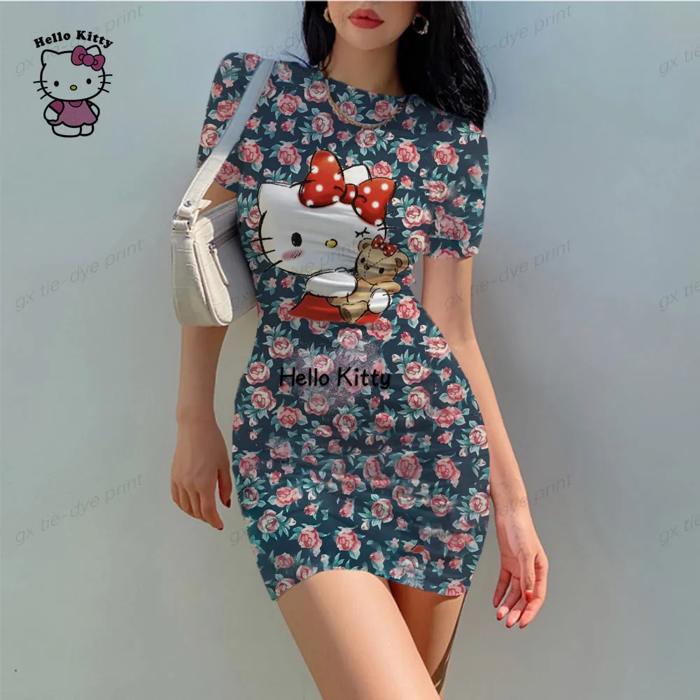 Amelie - Playful Bodycon Cami Midi Dress for Women