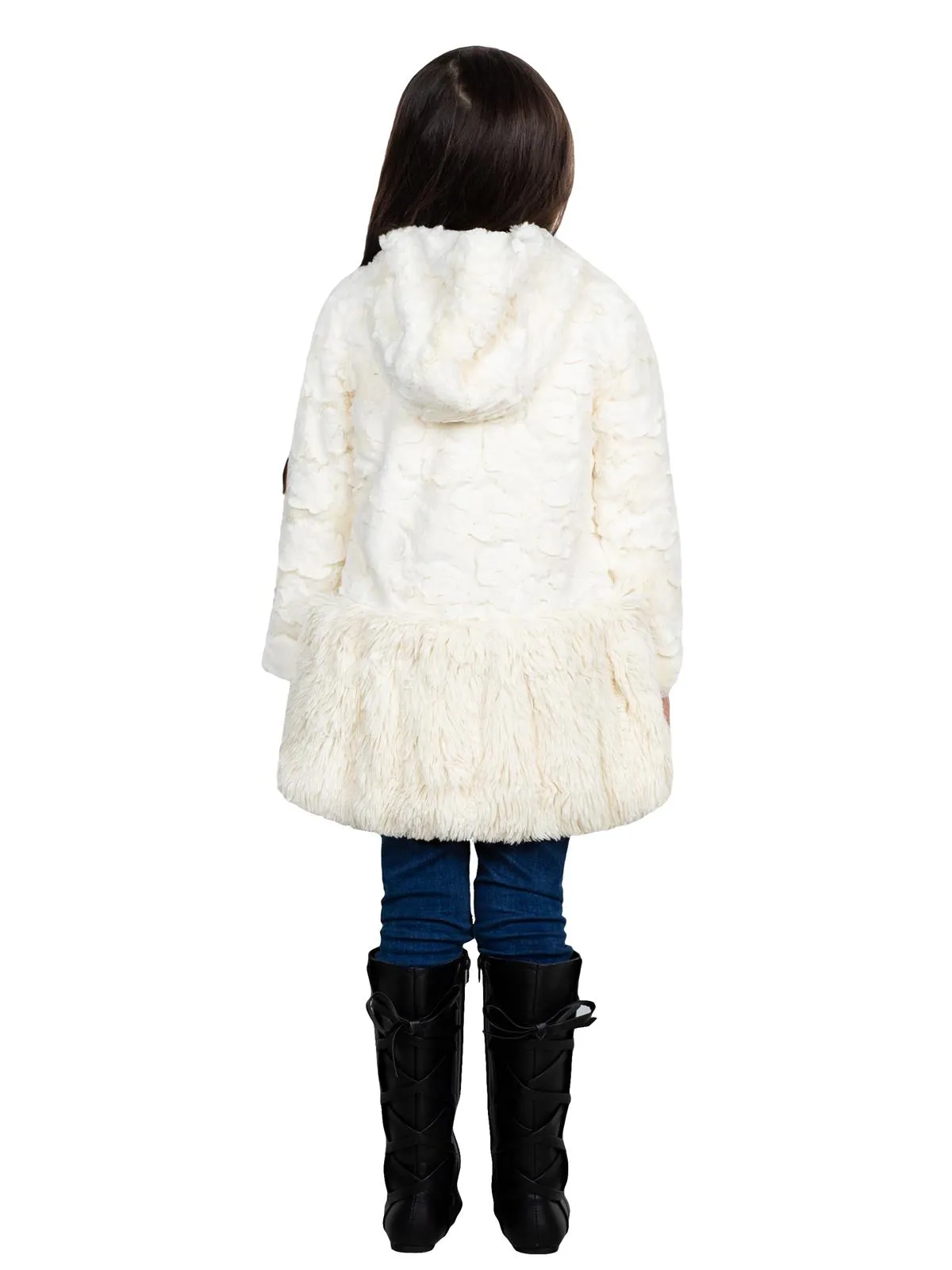 American Widgeon Hooded Shag Bottom Coat and Muff