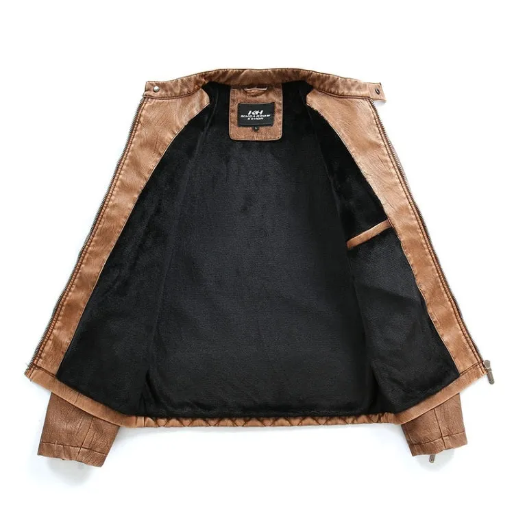 Autumn And Winter Fashion Tide Male Leather Jacket