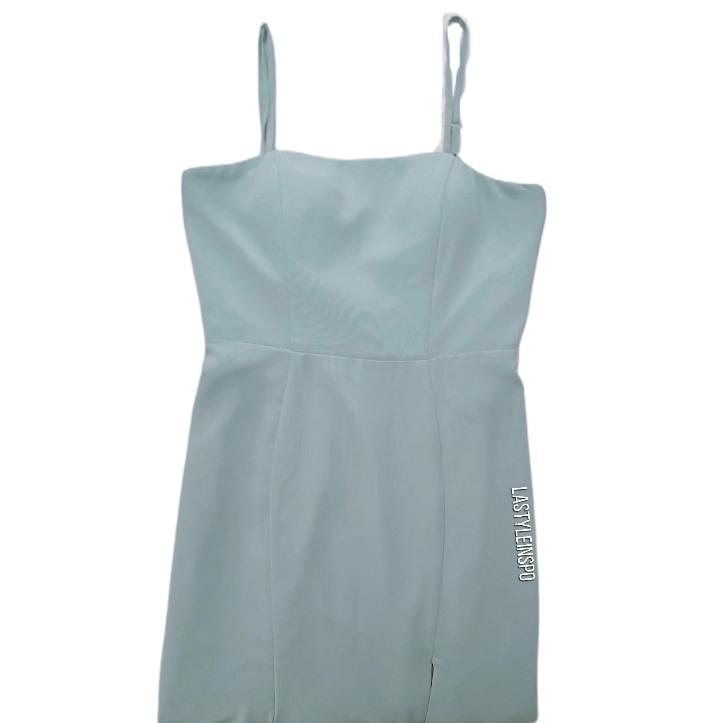 AZAZIE Bridesmaid Dress Saige Green Cutout Back Circle with One Slit S/M