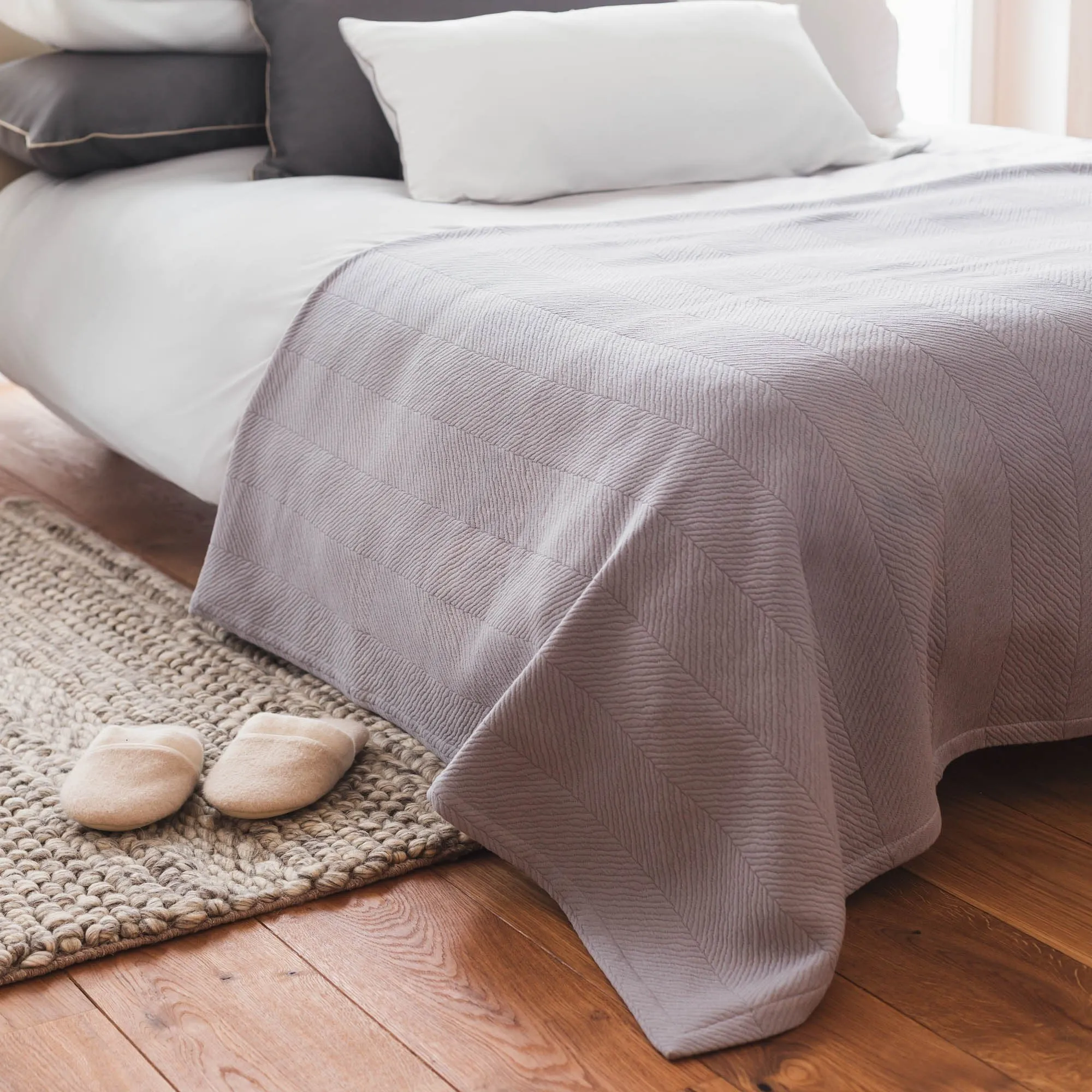 Cieza Cotton Quilt [Grey]