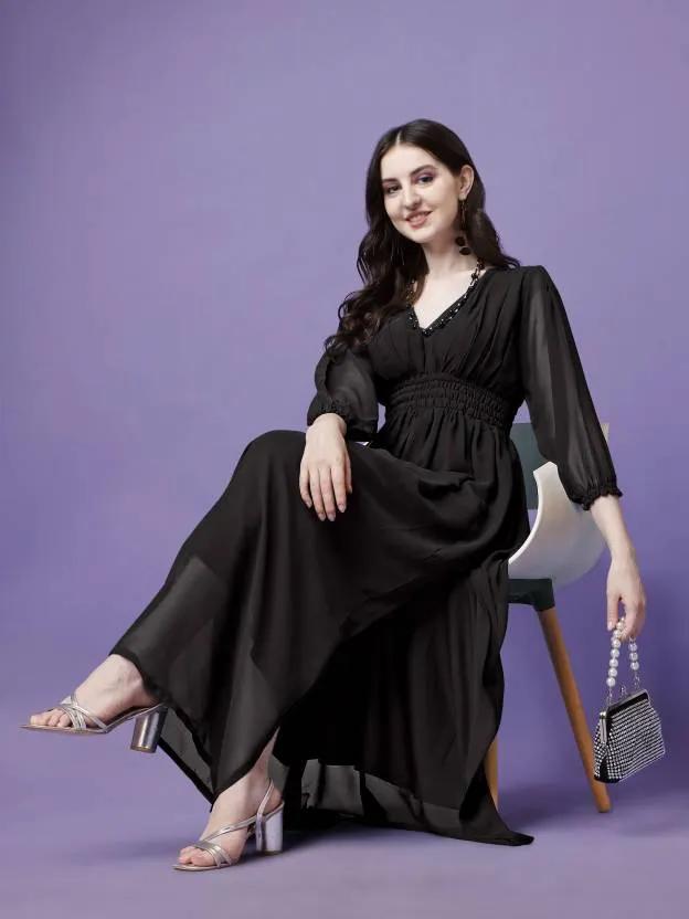 Diamond Delight Maxi Dress Fit and Flare Beauty