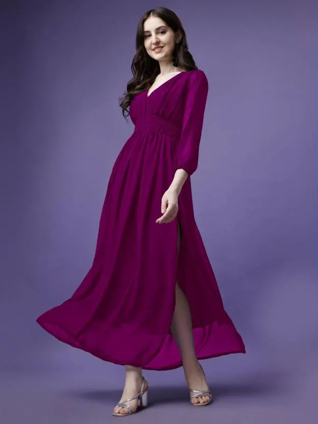 Diamond Delight Maxi Dress Fit and Flare Beauty