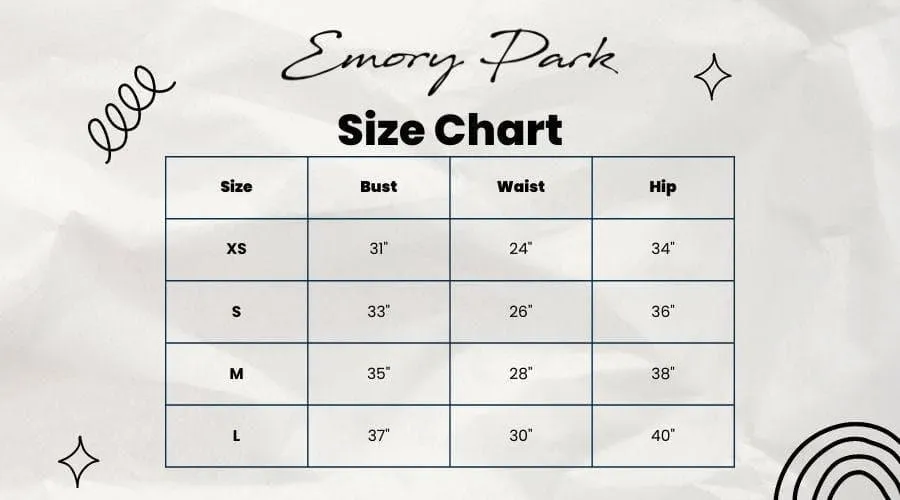 EMORY PARK Low Waist Cargo Flared Pants