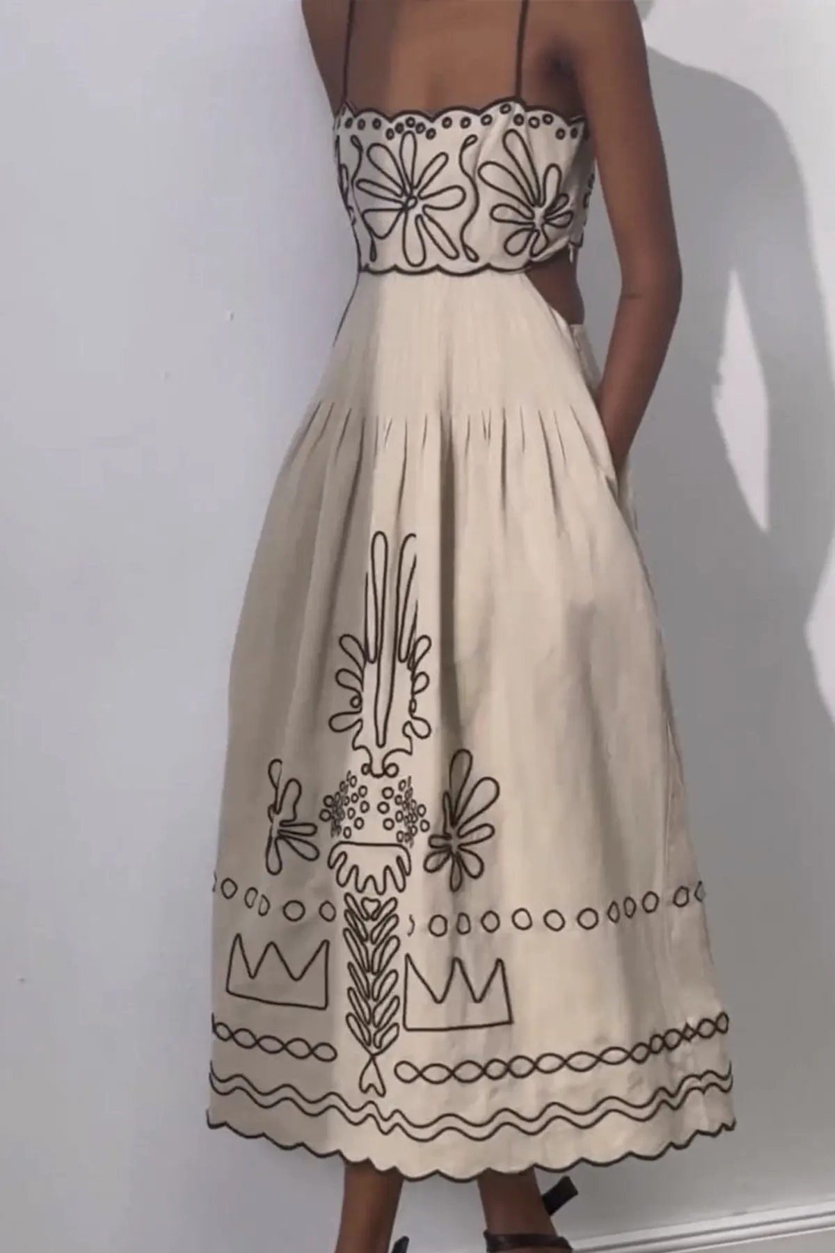 Galerie Embroidery Maxi Dress
