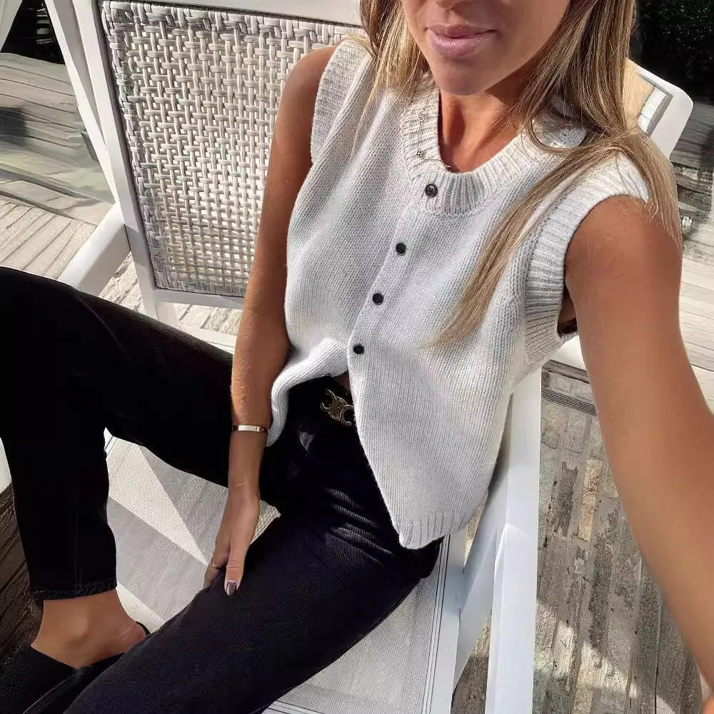 Knitted Waistcoat Vest