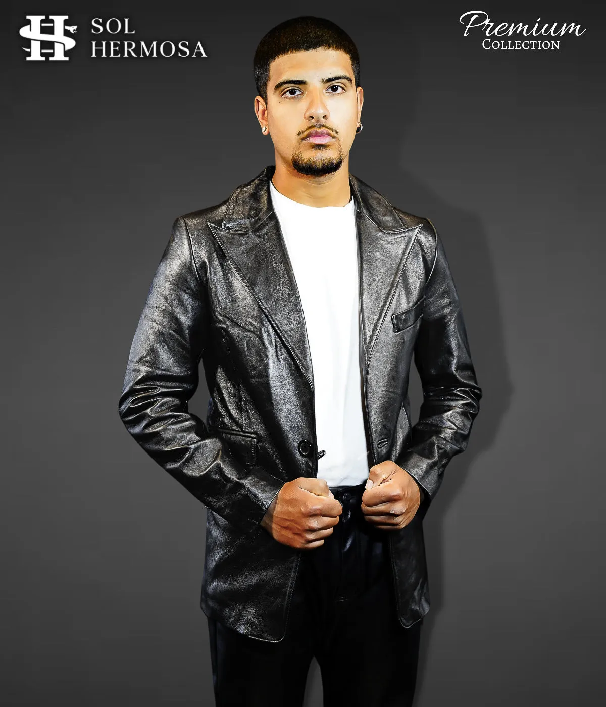 Leather Blazer For Men - Fernandez