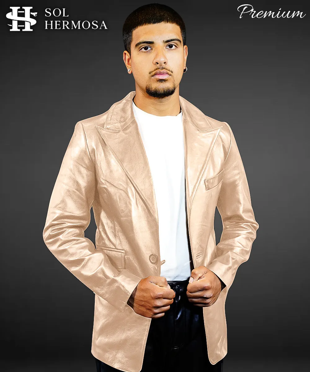 Leather Blazer For Men - Fernandez