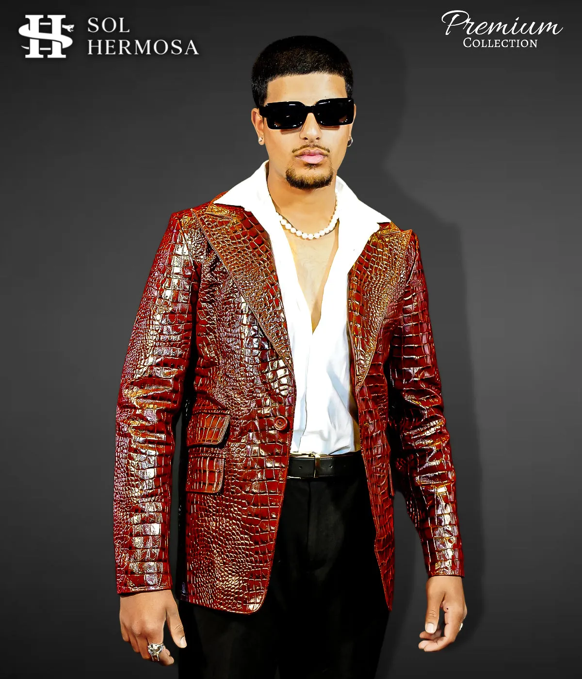 Leather Blazer For Men - Fernandez