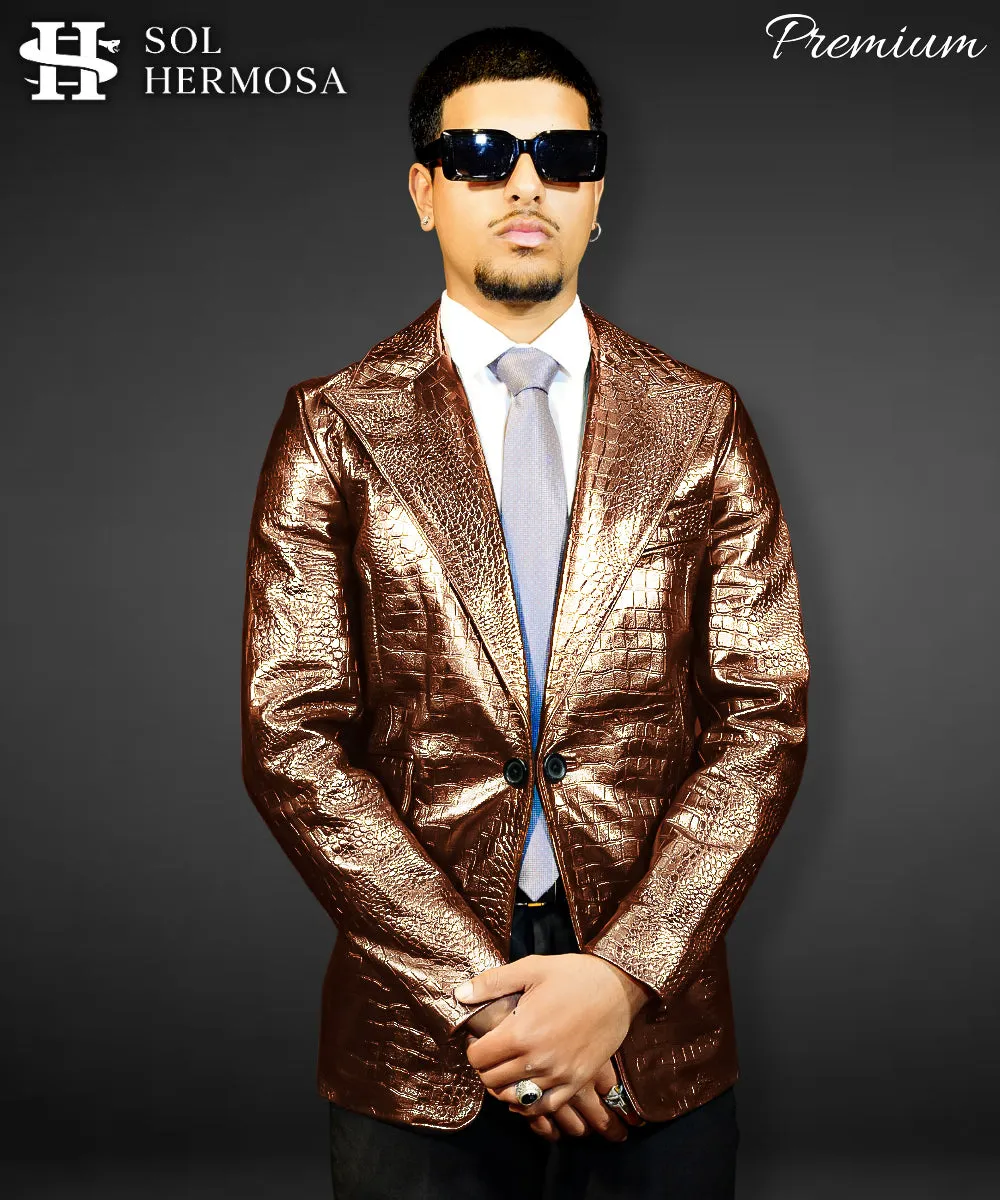 Leather Blazer For Men - Fernandez