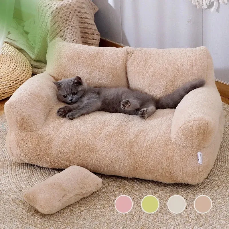 Luxury Cat Bed Sofa Winter Warm Cat