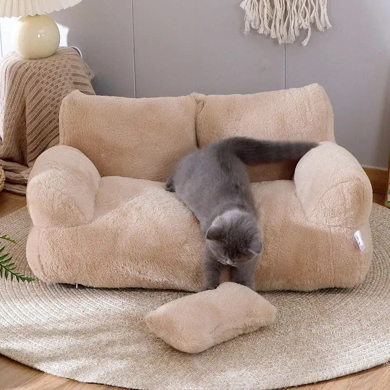 Luxury Cat Bed Sofa Winter Warm Cat