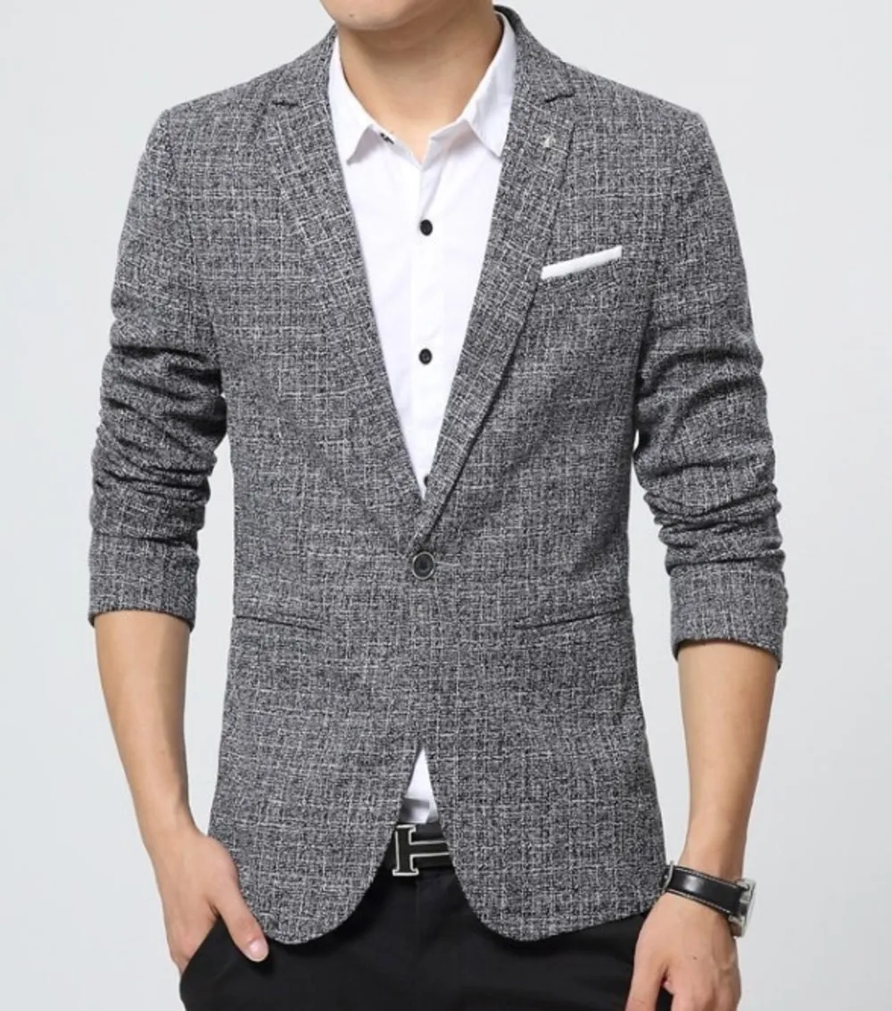 Mens Houndstooth Blazer