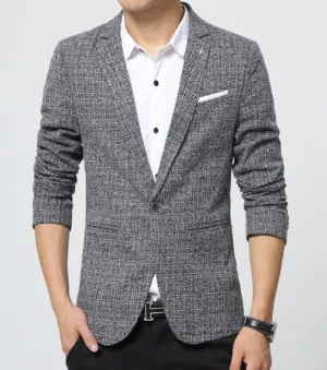 Mens Houndstooth Blazer