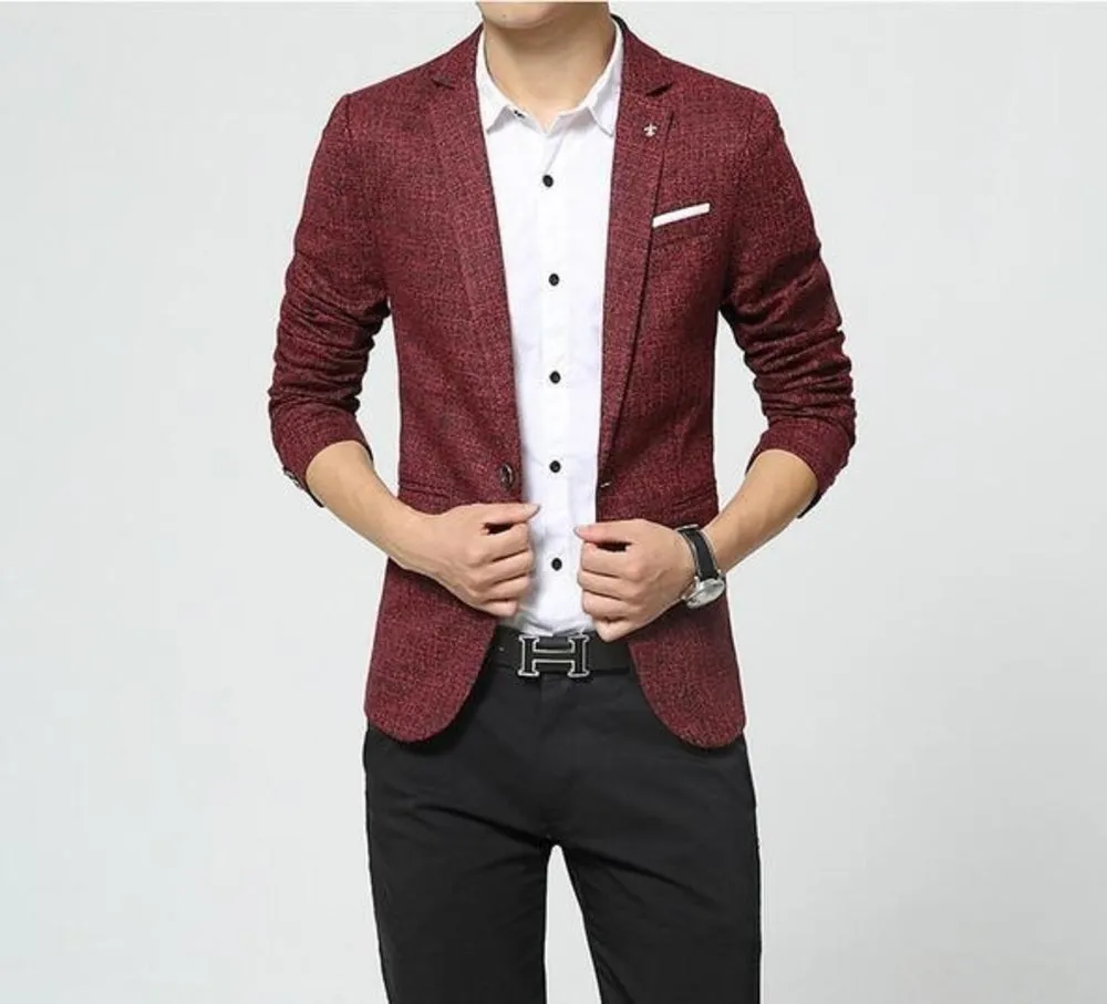 Mens Houndstooth Blazer
