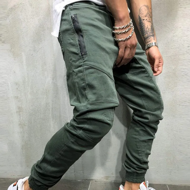 Men's Solid Colored Joggers With Pockets