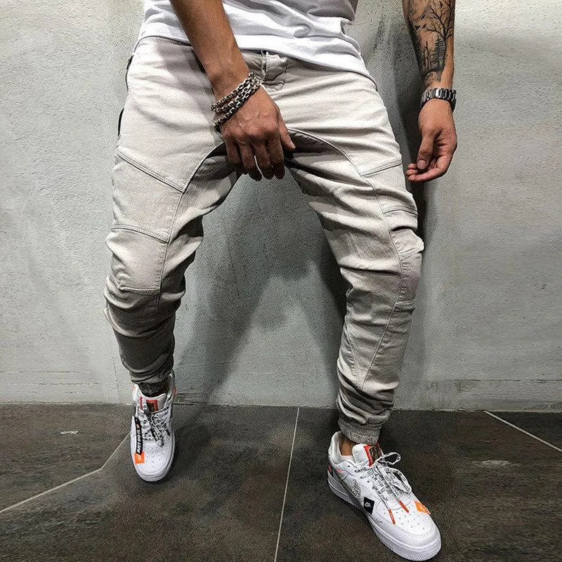 Men's Solid Colored Joggers With Pockets
