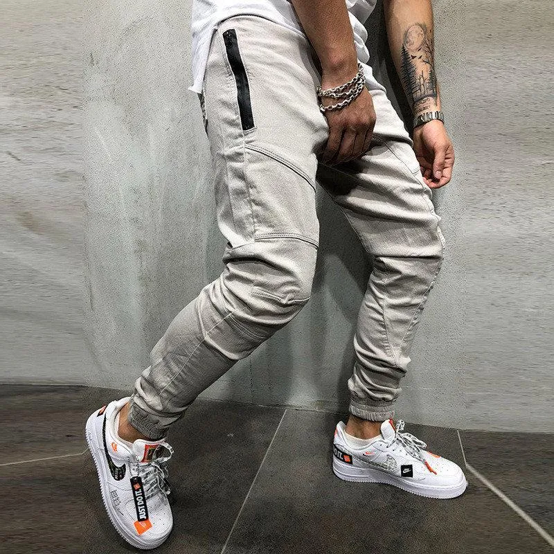 Men's Solid Colored Joggers With Pockets
