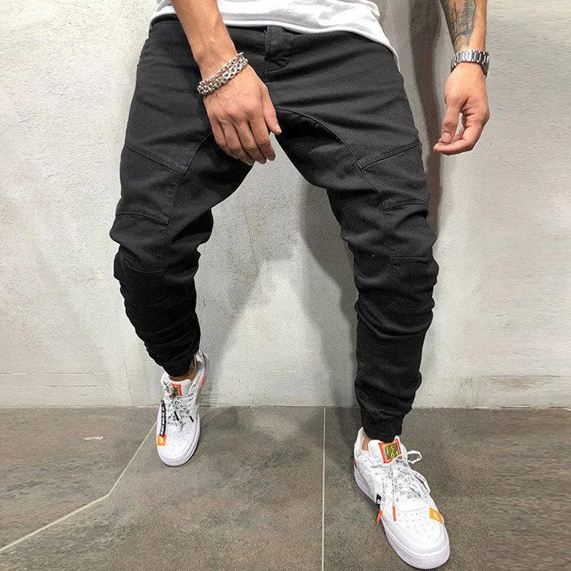 Men's Solid Colored Joggers With Pockets
