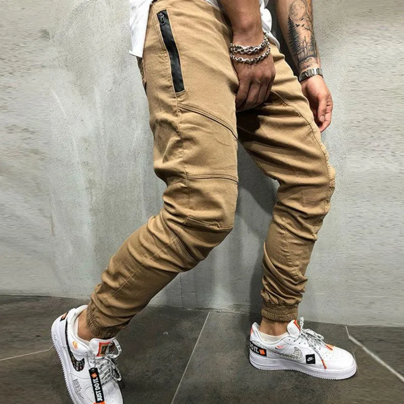 Men's Solid Colored Joggers With Pockets