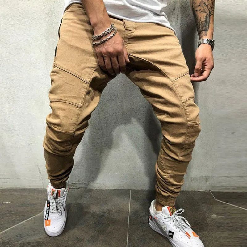 Men's Solid Colored Joggers With Pockets