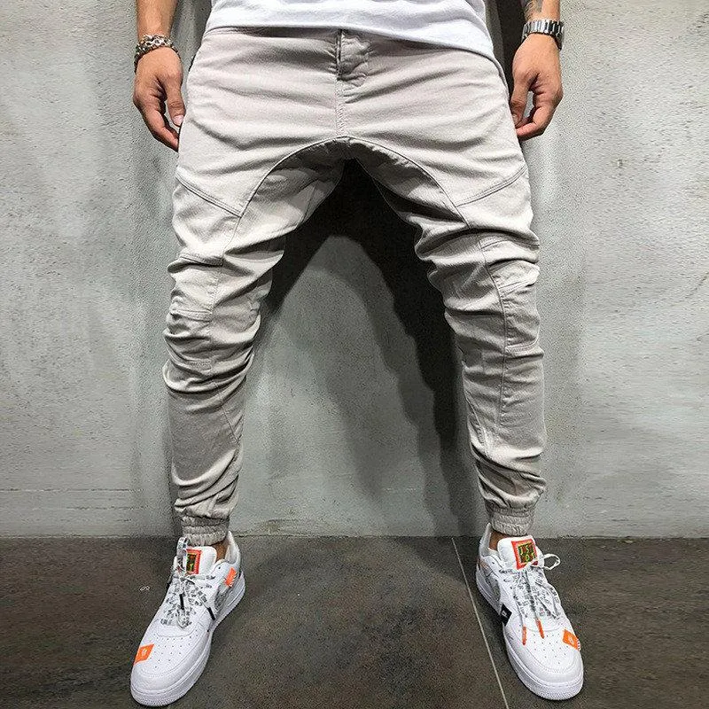 Men's Solid Colored Joggers With Pockets