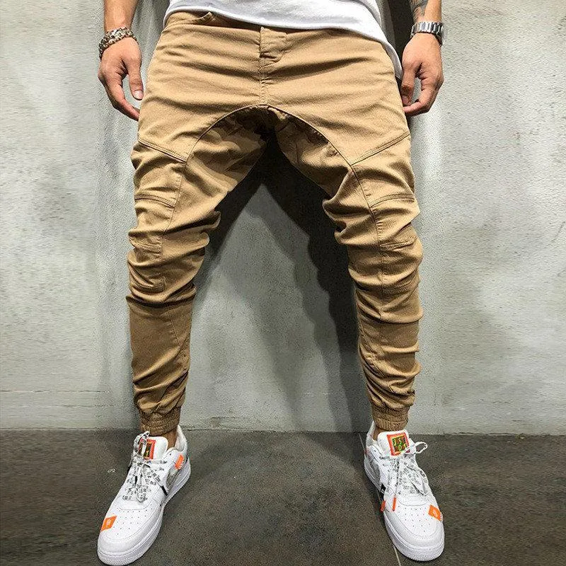 Men's Solid Colored Joggers With Pockets