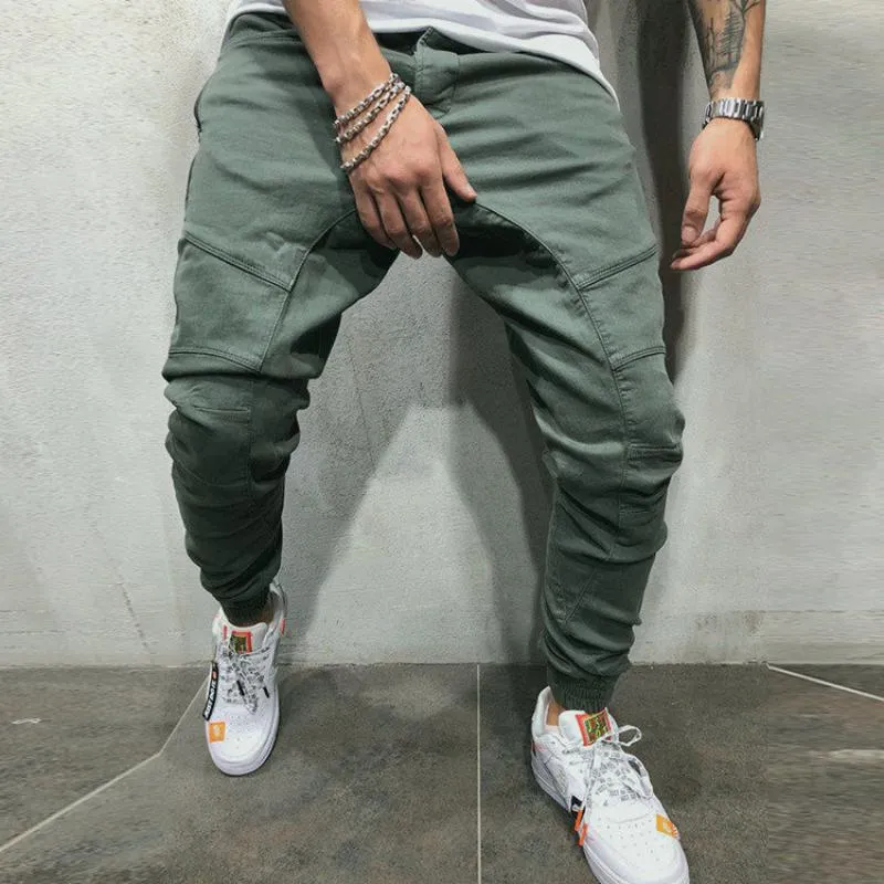 Men's Solid Colored Joggers With Pockets
