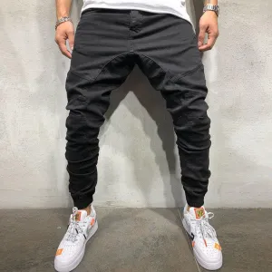 Men's Solid Colored Joggers With Pockets