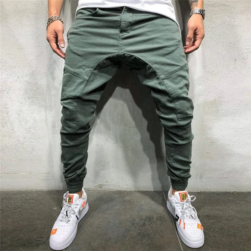 Men's Solid Colored Joggers With Pockets