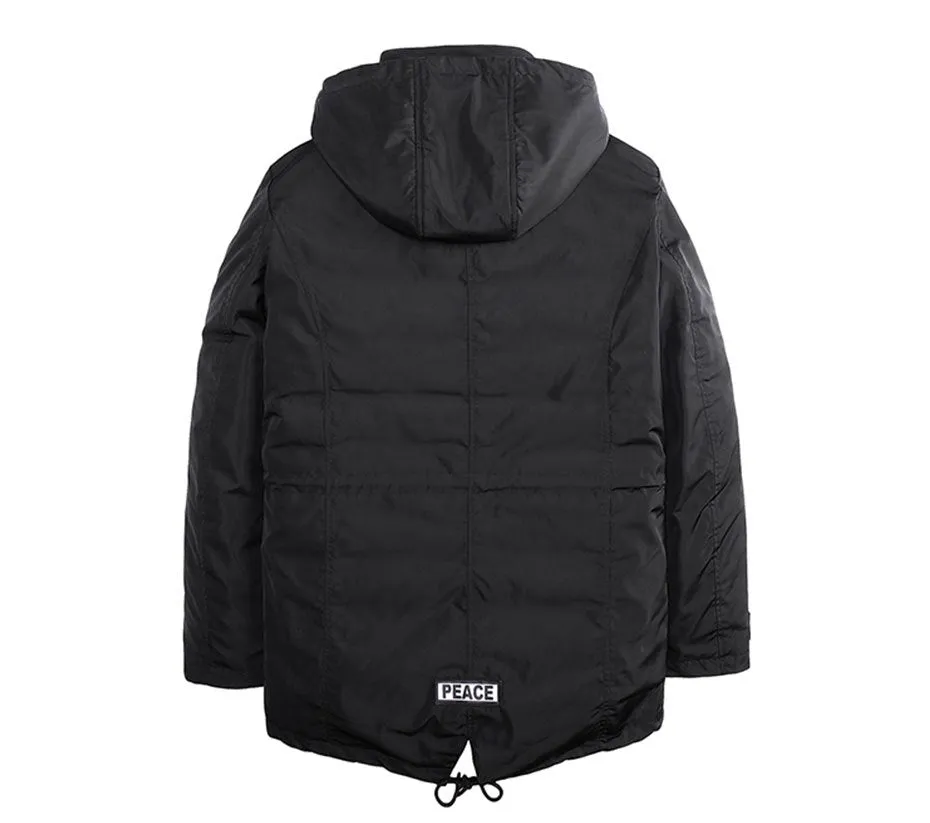 Men's Winter Warm Windproof Parka With Detachable Liner | Men's Two-Way-Wear Coat