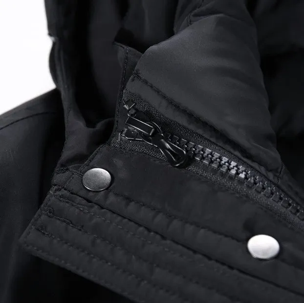 Men's Winter Warm Windproof Parka With Detachable Liner | Men's Two-Way-Wear Coat