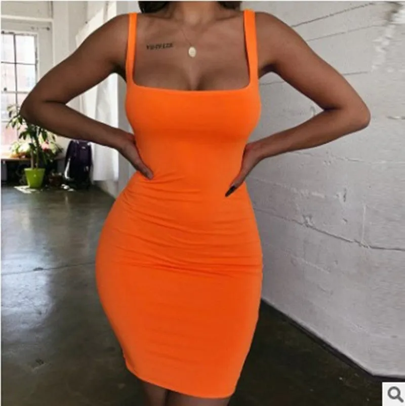 Multi-Colour Bodycon Slinky Dress