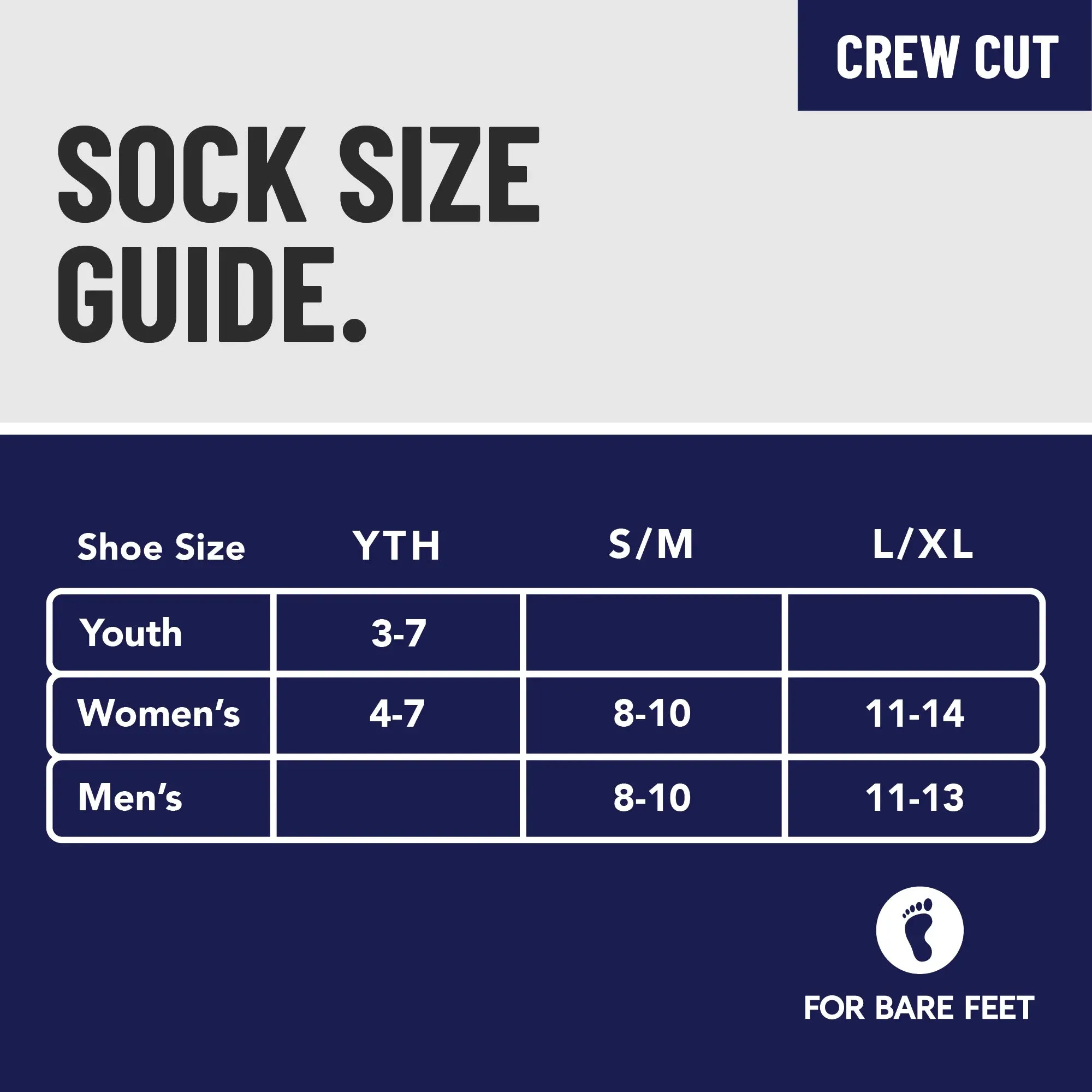 Premium Crew Socks Dashed Clock Navy