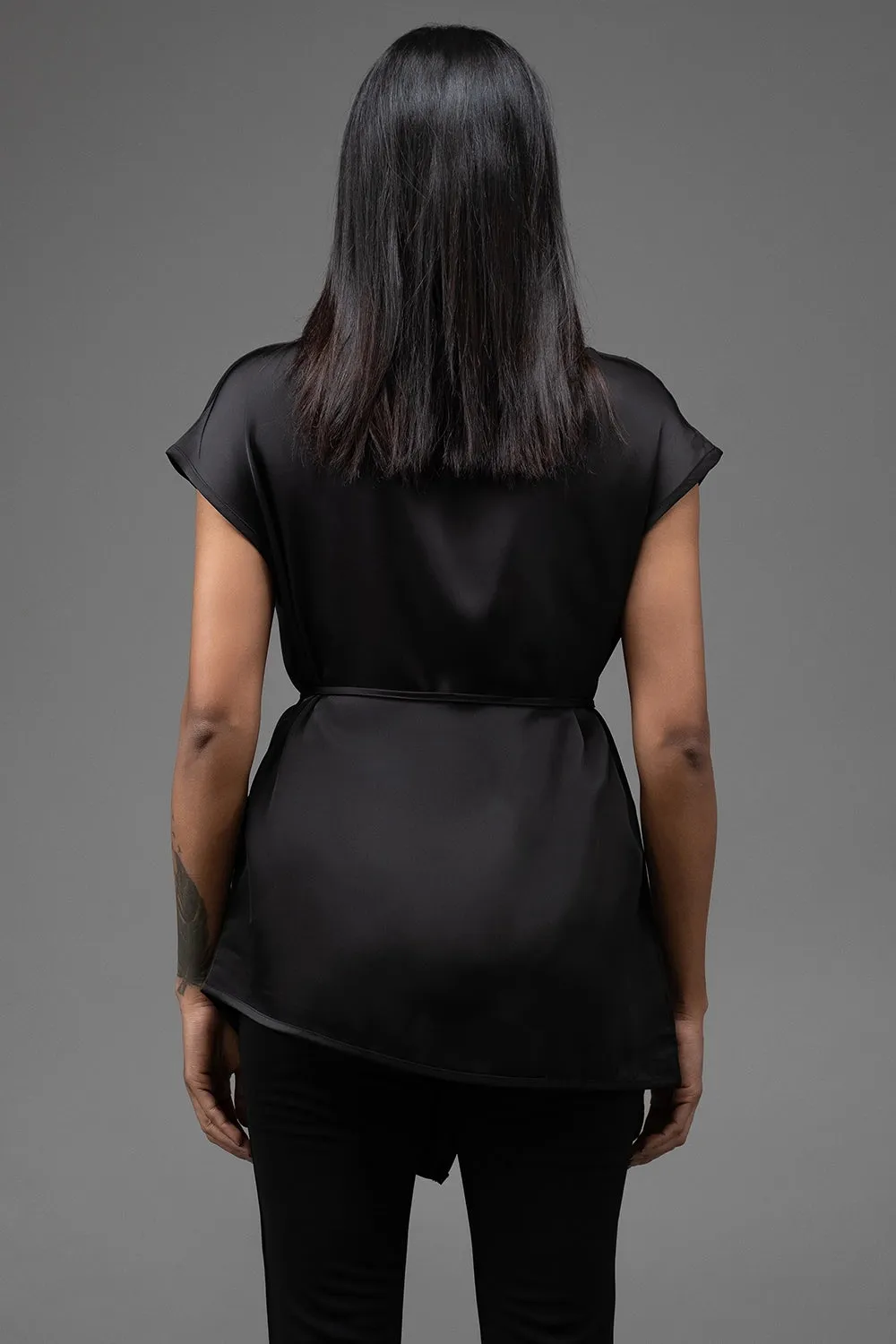 Premium Silk Asymmetric Top