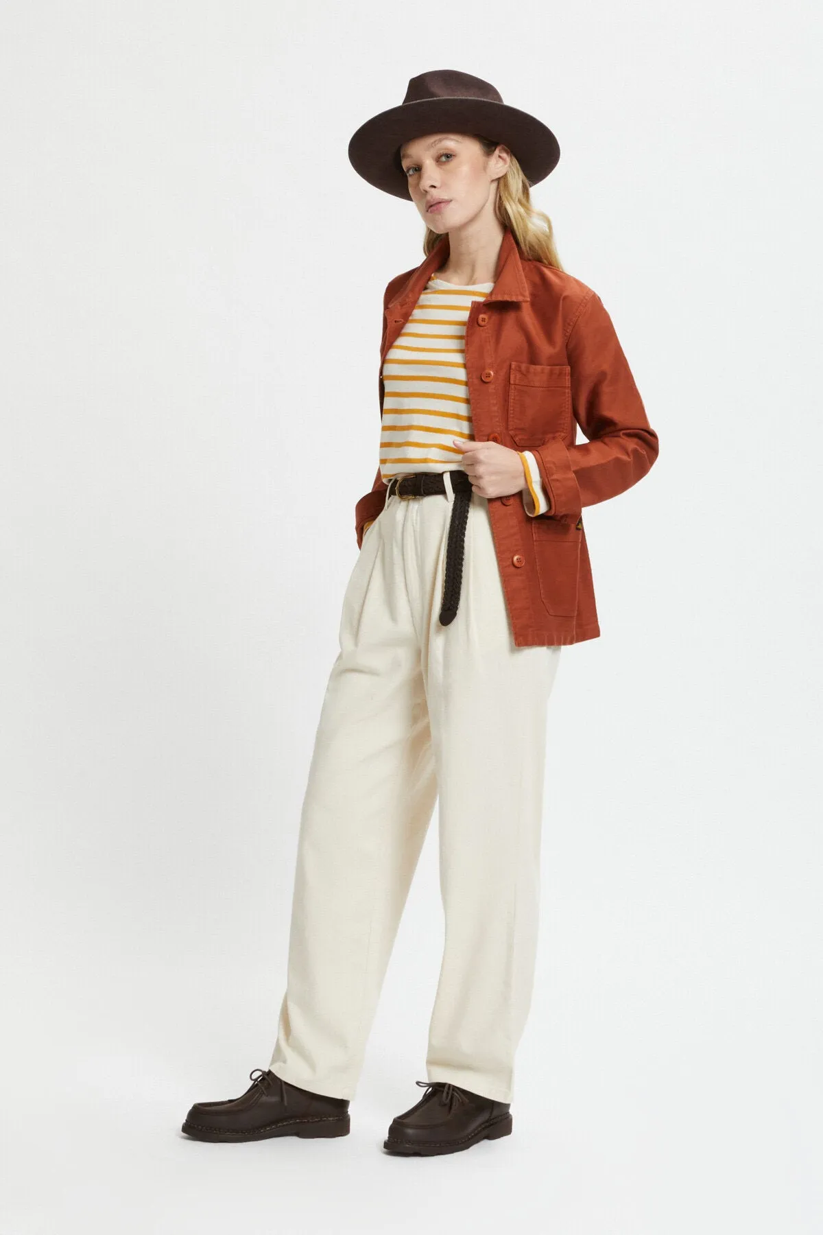 Prima Wide Leg Cotton Trousers