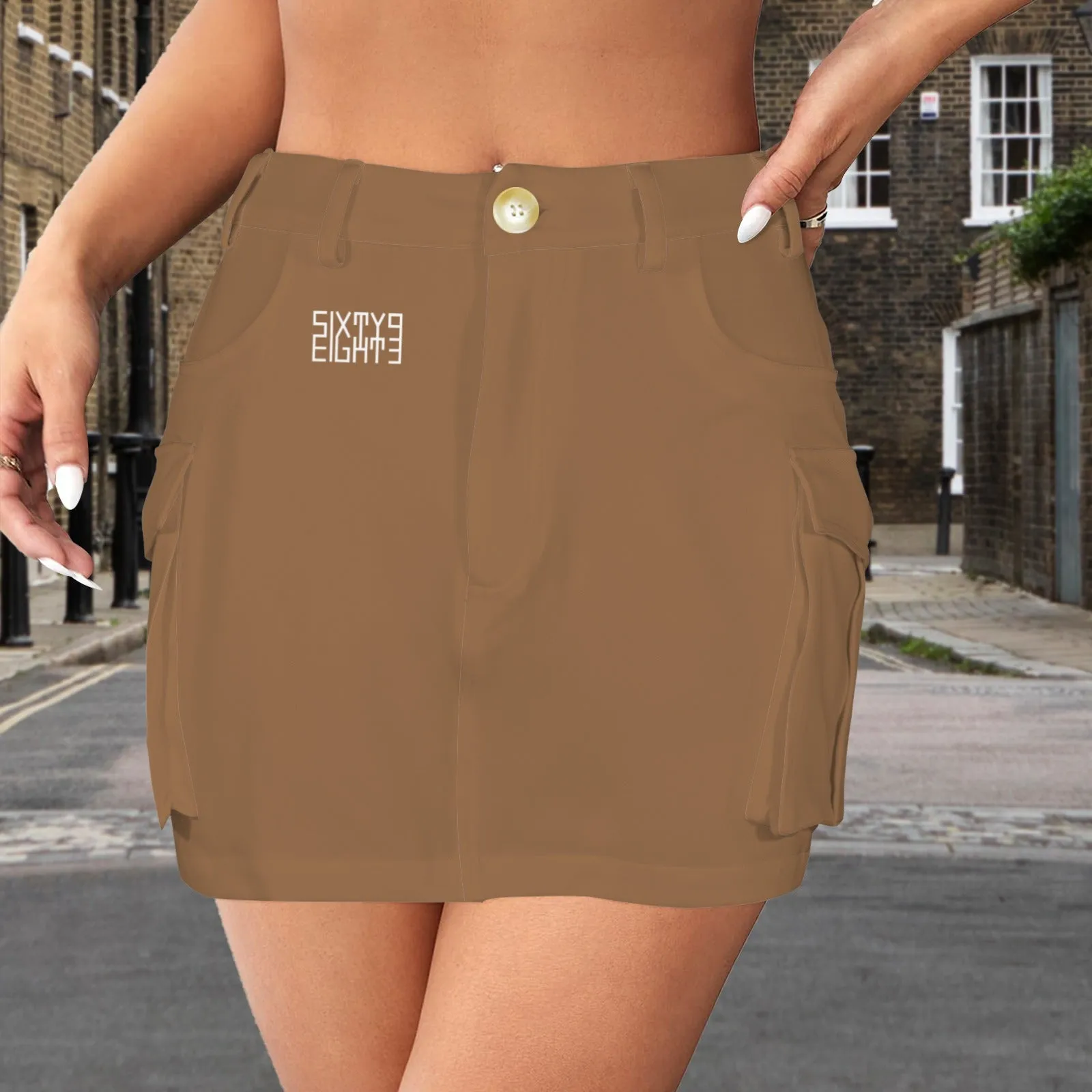 Sixty Eight 93 Cargo Mini Skirt
