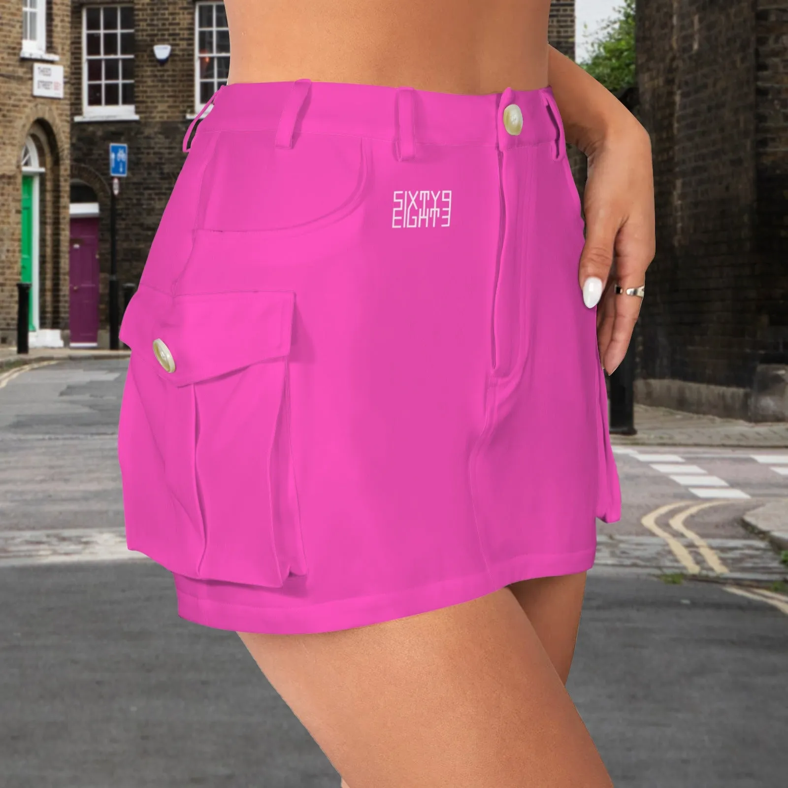 Sixty Eight 93 Cargo Mini Skirt