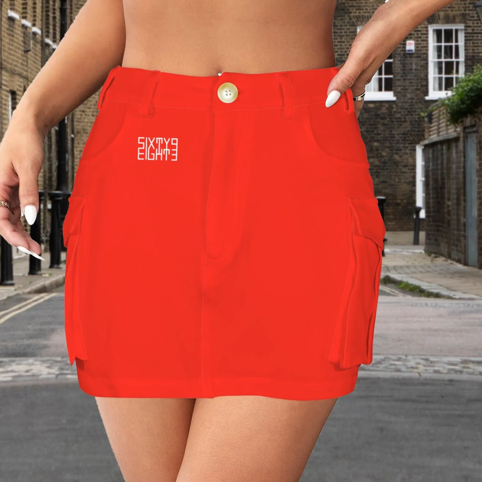 Sixty Eight 93 Cargo Mini Skirt