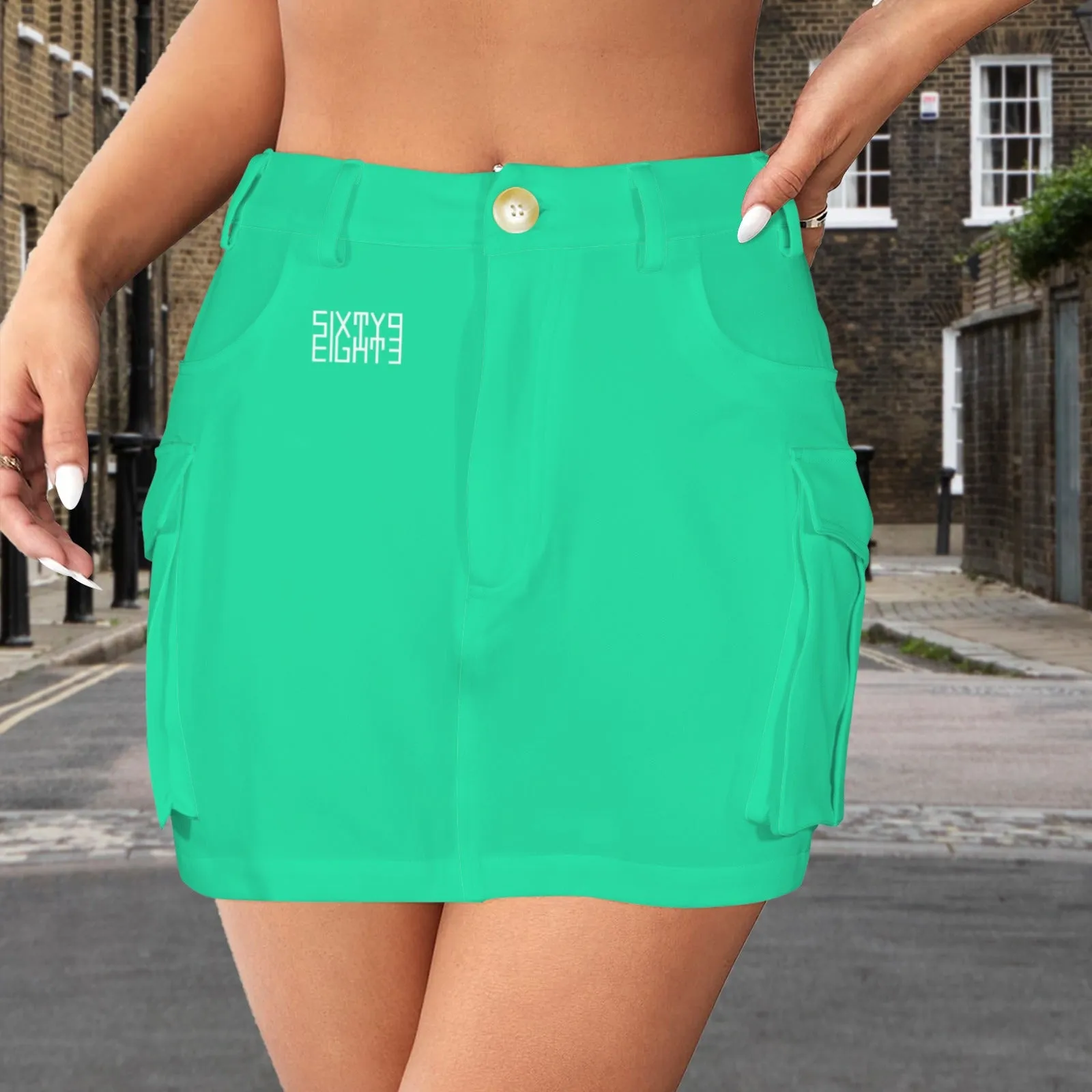 Sixty Eight 93 Cargo Mini Skirt