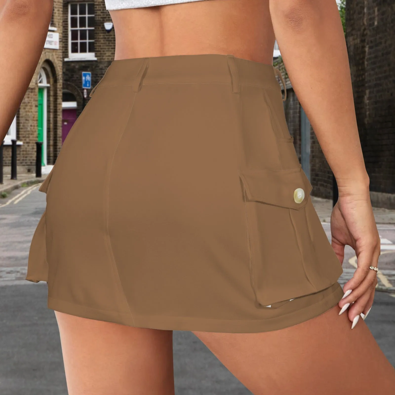 Sixty Eight 93 Cargo Mini Skirt