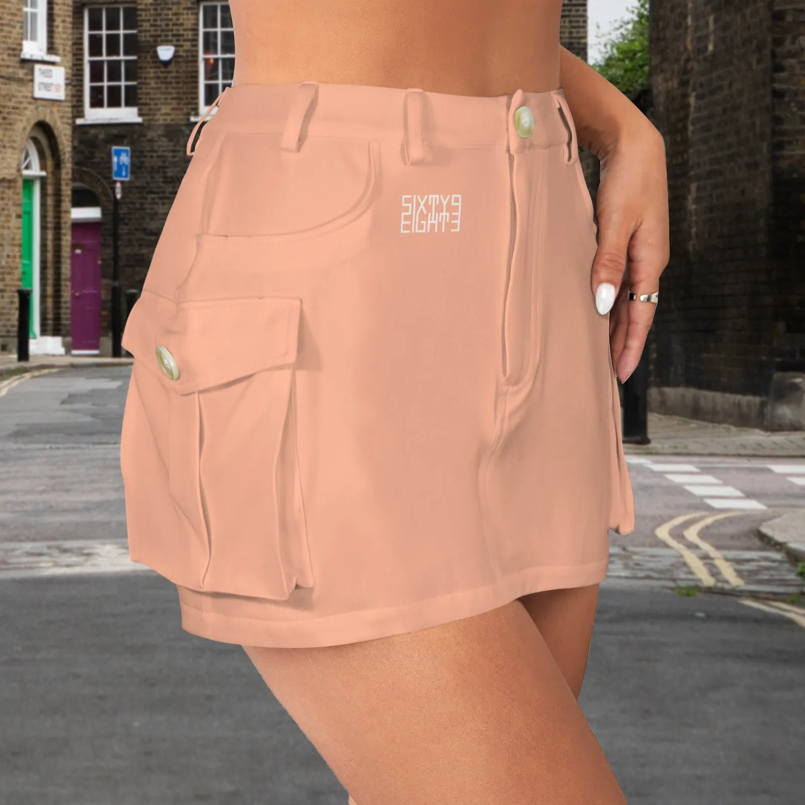 Sixty Eight 93 Cargo Mini Skirt