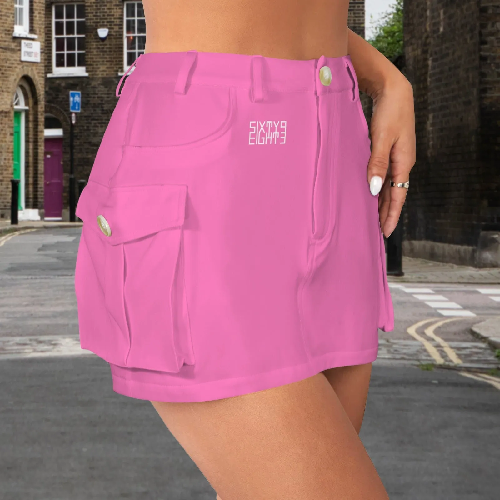 Sixty Eight 93 Cargo Mini Skirt
