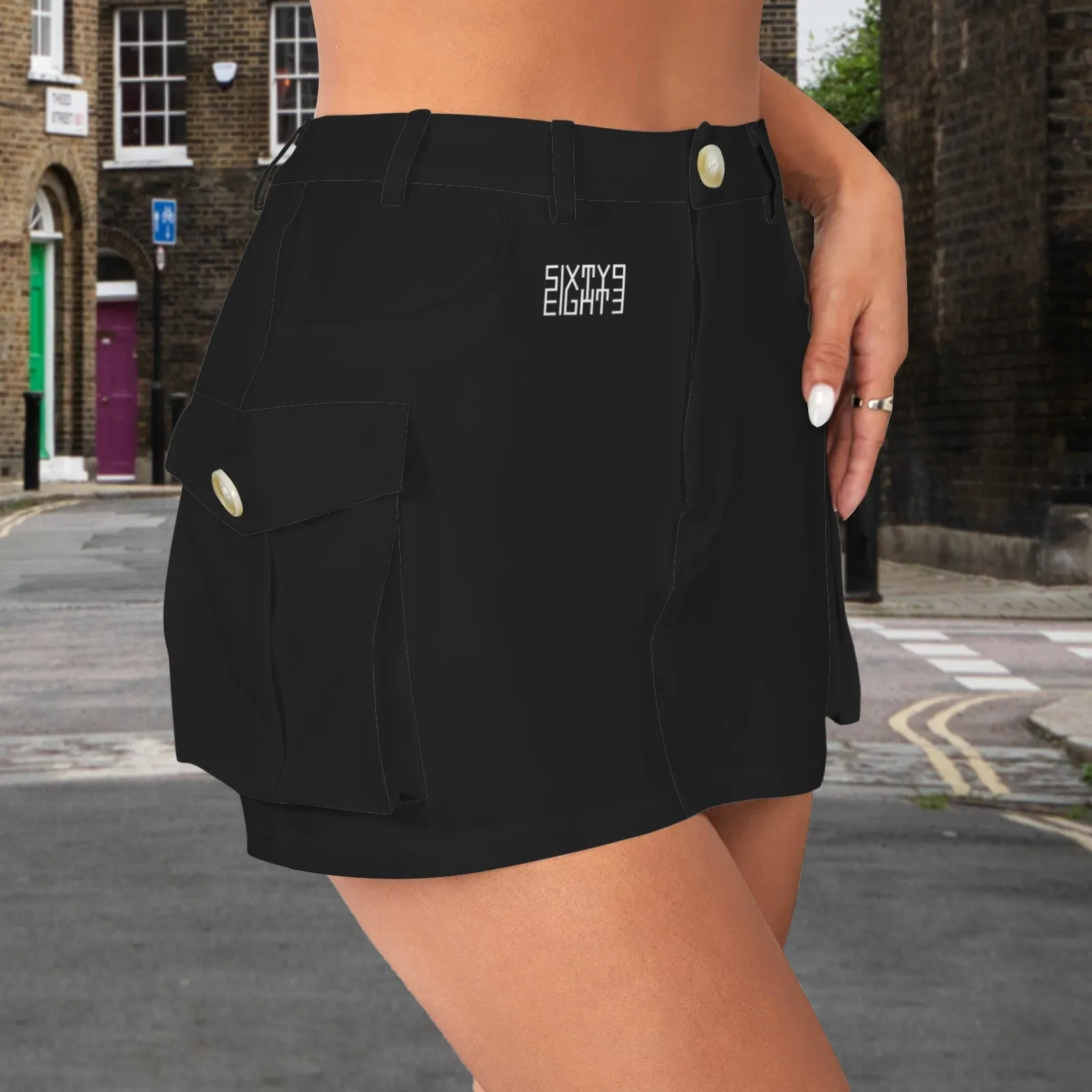 Sixty Eight 93 Cargo Mini Skirt
