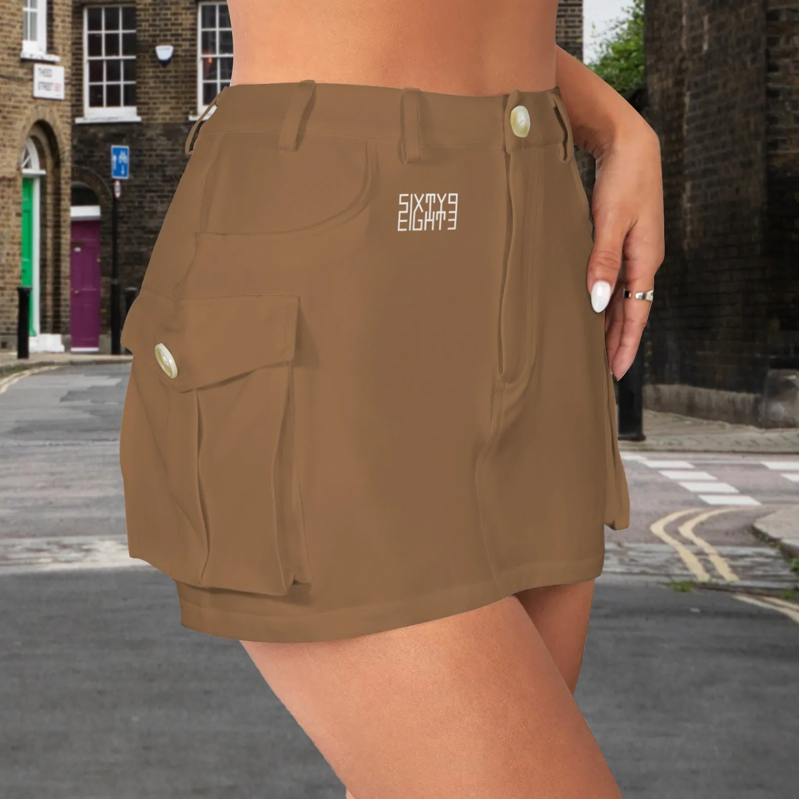 Sixty Eight 93 Cargo Mini Skirt