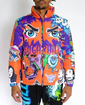 SugarHill-PSYCHO PUFFER JACKET-ORANGE-SH-TBC-04