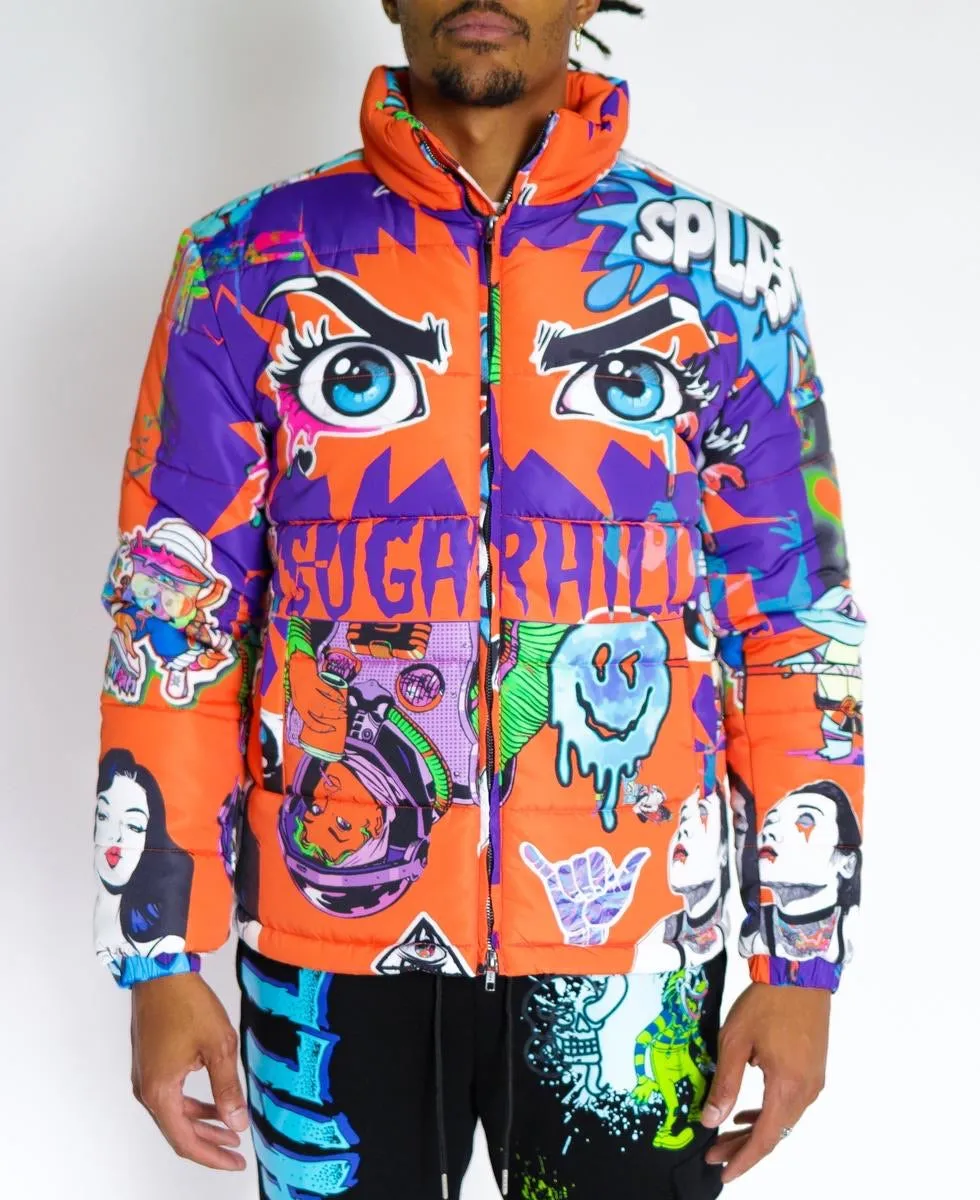 SugarHill-PSYCHO PUFFER JACKET-ORANGE-SH-TBC-04